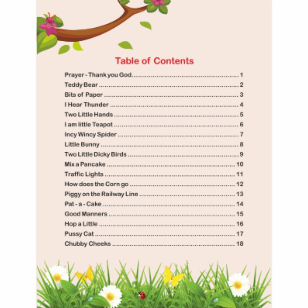 Magical World of Rhymes - English Rhymes Book for Kindergarten