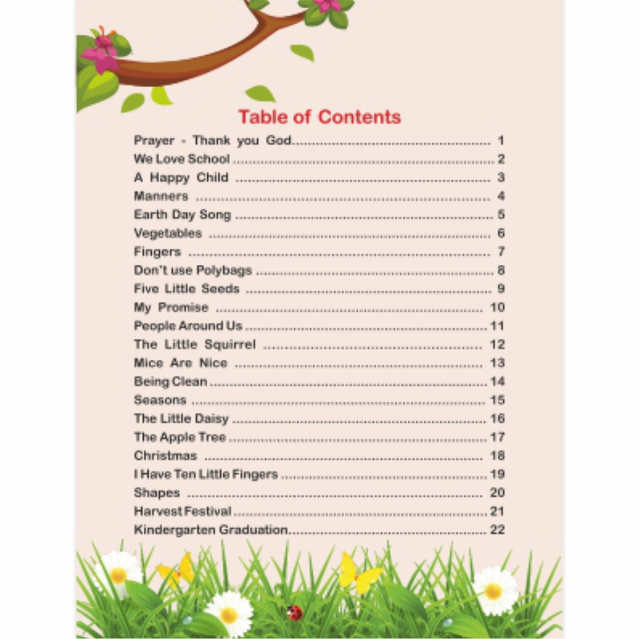 Magical World of Rhymes - English Rhymes Book for Kindergarten