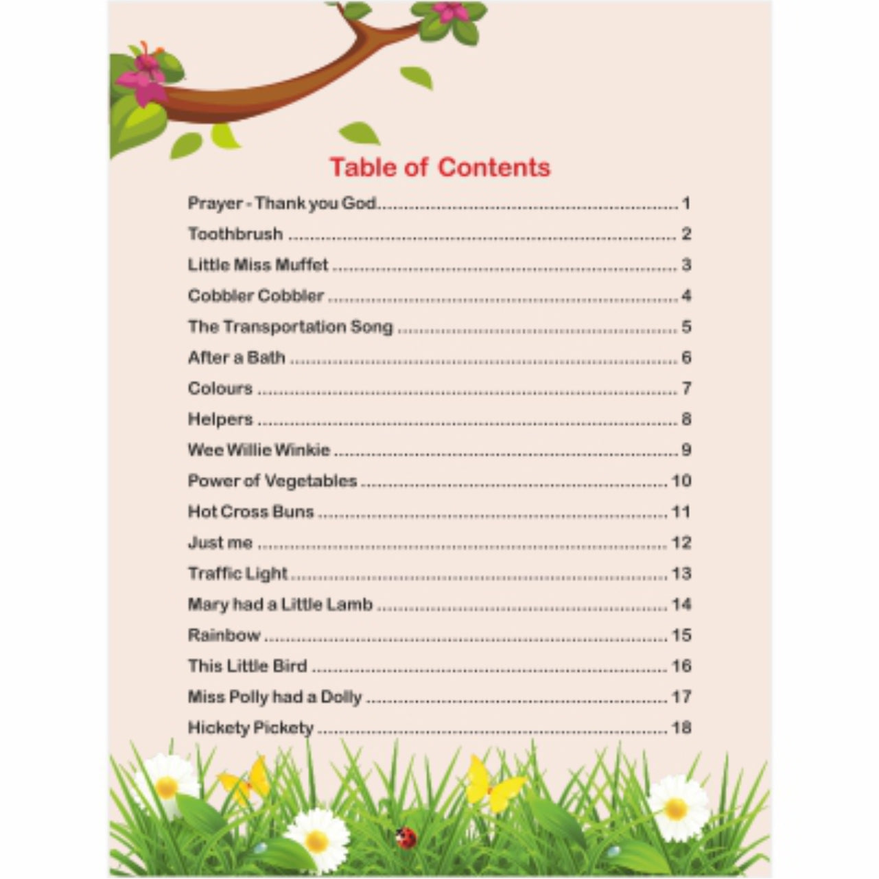 Magical World of Rhymes - English Rhymes Book for Kindergarten