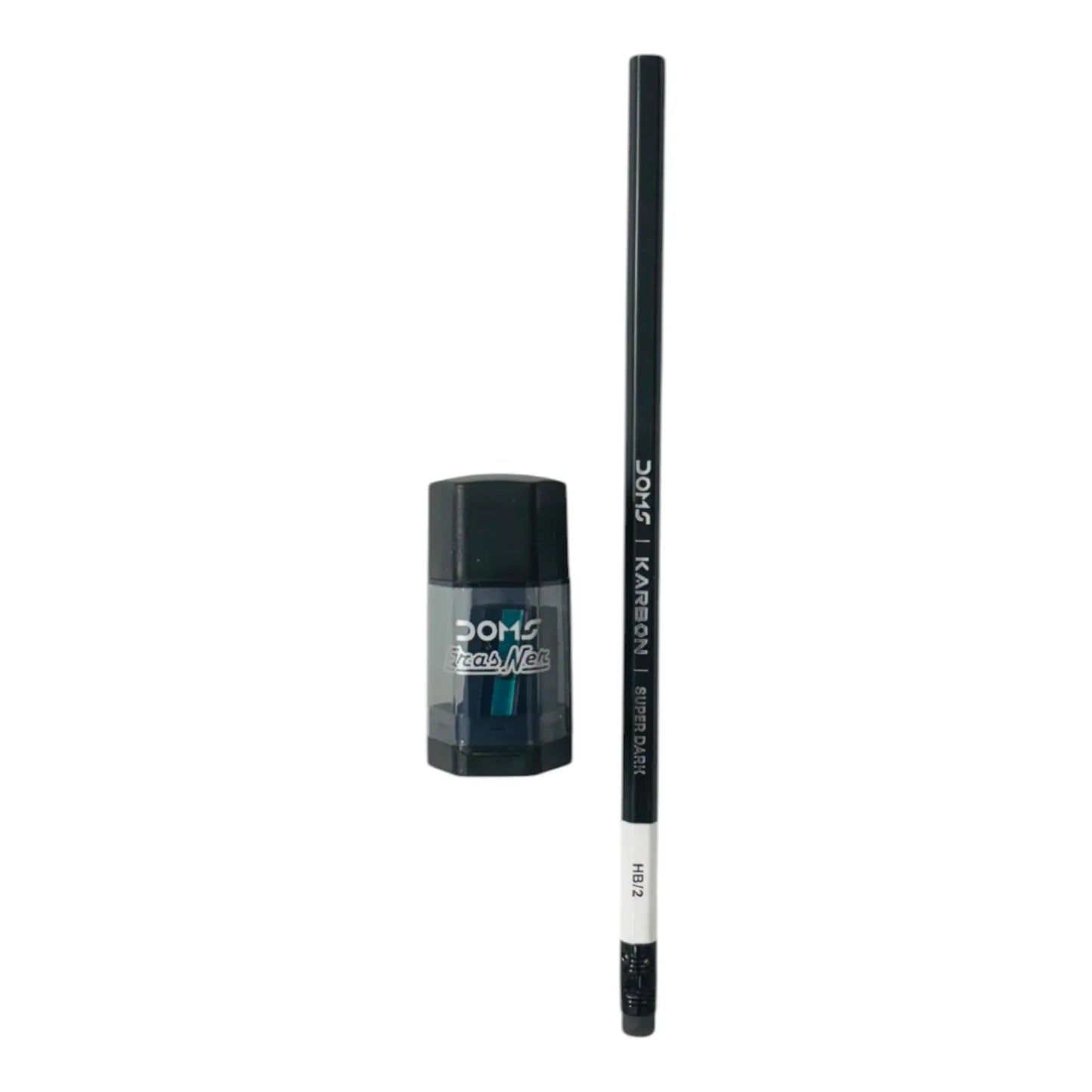 Doms Karbon Super Dark Pencil pack of (Sharpner+Eraser) (5 packets includes 50 Pencils) SS Creation Books