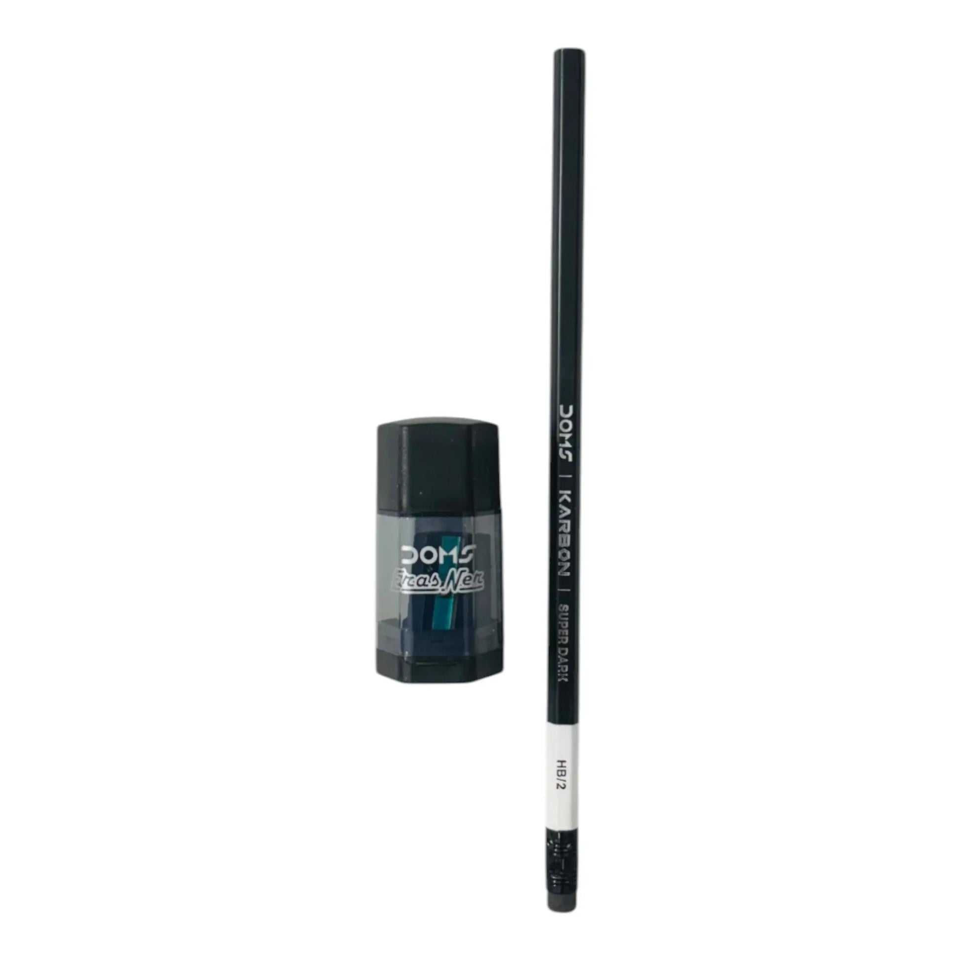 Doms Karbon Super Dark Pencil pack of (Sharpner+Eraser) (5 packets includes 50 Pencils) SS Creation Books